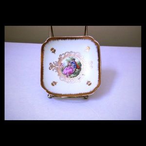 Lefton Fragonard Pin Dish Hand Painted DresserDish